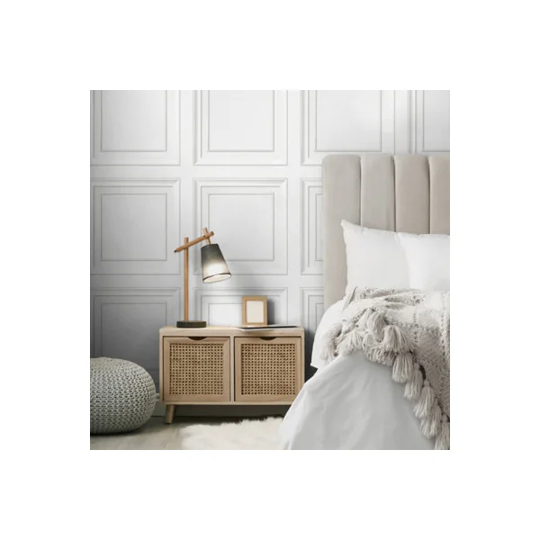 Fine Decor FD43298 Distinctive Square Panel, White