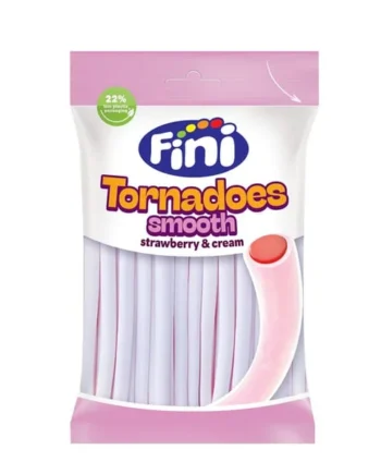 Fini Tornadoes Smooth Strawberry & Cream 160g