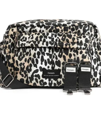 Finnson Freya Eco Oversized stroller organiser with stroller clips - Leopard