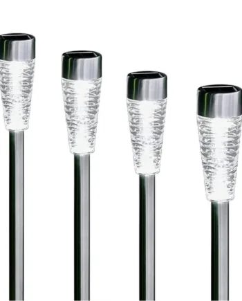 Firefly LED Bollard Solar Lights 4 Pack