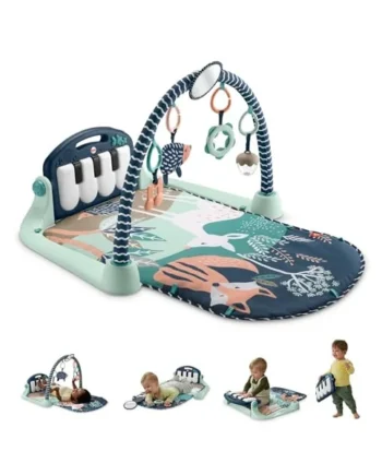 Fisher-Price Kick & Play Piano Gym, Navy Fawn