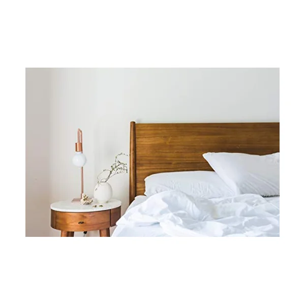 Fitted Sheet 140 x 190 / 140 x 200 cm 100% Organic Cotton for Double Bed | Hazelnut | Soft & Attractive | Stretchy Breathable | Healthy Sleep | Easy Dort Brand | Oeko-Tex Certified | Made in Europe