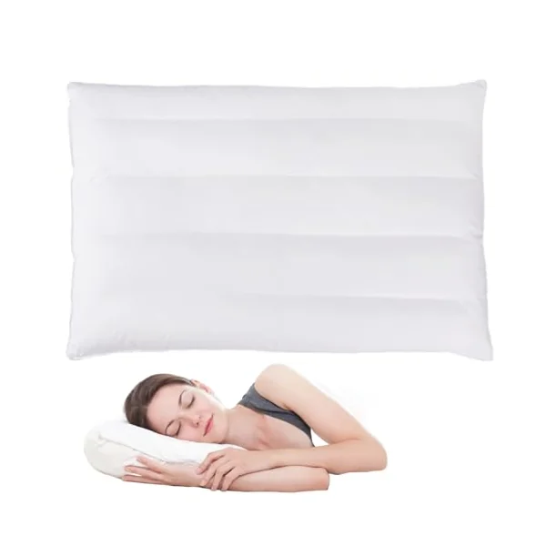 Flat Pillow Comfortable Breathable Soft Pillows for Sleeping, Low Profile for Kids/Stomach Sleeper