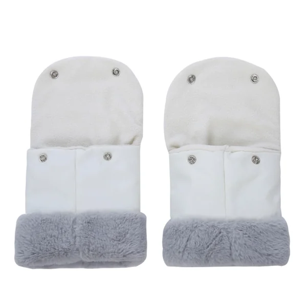 Fleece Hand Muff Windproof Pushchair Hand Gloves Handle Muff Keep Your Hands Warm in the Snow Pram Winter Gloves Thermal Baby Warm Winter Pram Accessories