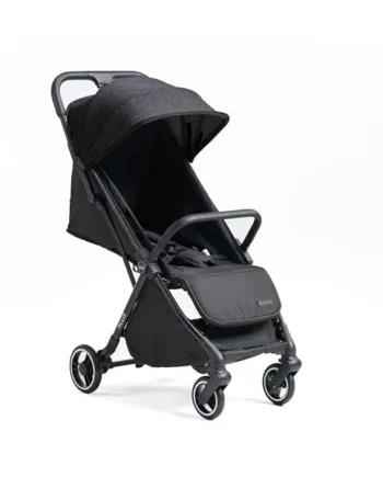 Flick Auto-Fold Stroller, Lightweight Pushchair from Birth to 4 Years 22kg | Auto Fold Lightweight Pushchair with Lie Flat Seat, UPF 50+ Canopy, 5-point Harness and Puncture-proof Wheels, Black