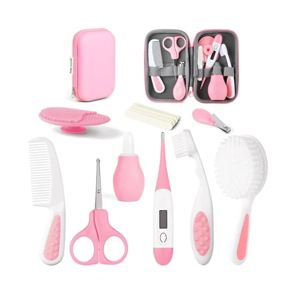 Flintronic14 in 1 Baby Healthcare and Grooming Kit, Newborn Baby Care Accessories with Hair Brush, Comb, Nail Clippers, for Newborn Boys Girls
