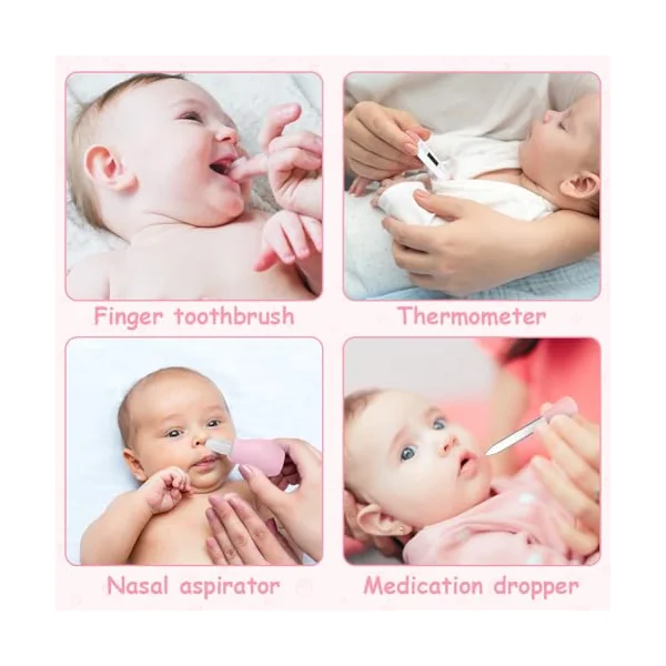 Flintronic14 in 1 Baby Healthcare and Grooming Kit, Newborn Baby Care Accessories with Hair Brush, Comb, Nail Clippers, for Newborn Boys Girls