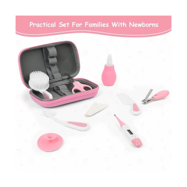 Flintronic14 in 1 Baby Healthcare and Grooming Kit, Newborn Baby Care Accessories with Hair Brush, Comb, Nail Clippers, for Newborn Boys Girls