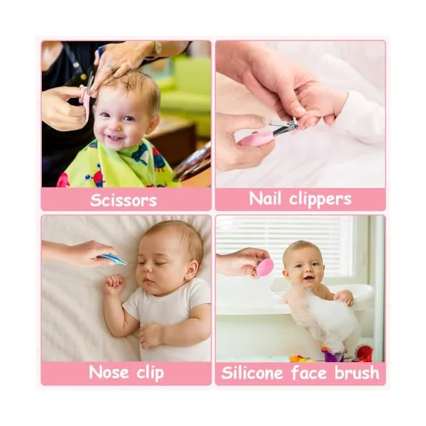 Flintronic14 in 1 Baby Healthcare and Grooming Kit, Newborn Baby Care Accessories with Hair Brush, Comb, Nail Clippers, for Newborn Boys Girls