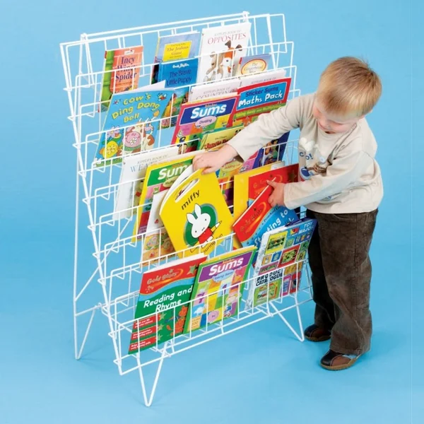 Floor Standing Wire Book Rack