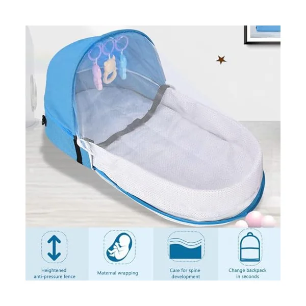 Foldable Stroller, Compact Pushchair with Canopy, Kids Stroller for Travel Carriage Nursery Gear Walking Accessory, for Picnic Family Outings City Touring Housewarming Boys Girls
