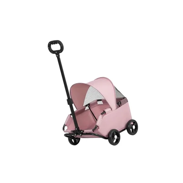 Foldable Travel Pet Design Compact Storage for Cats Small Dogs Ergonomic Handle Smooth Mobility Foldable Dog Strollers Outdoor Pet Strollers Cats Ergonomic Design Carrier