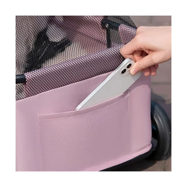 Foldable Travel Pet Design Compact Storage for Cats Small Dogs Ergonomic Handle Smooth Mobility Foldable Dog Strollers Outdoor Pet Strollers Cats Ergonomic Design Carrier