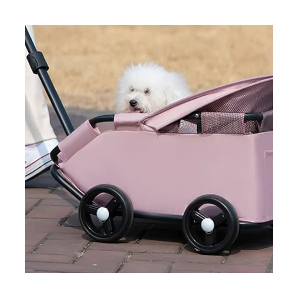 Foldable Travel Pet Design Compact Storage for Cats Small Dogs Ergonomic Handle Smooth Mobility Foldable Dog Strollers Outdoor Pet Strollers Cats Ergonomic Design Carrier
