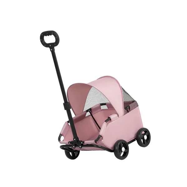 Foldable Travel Pet Design Compact Storage for Cats Small Dogs Ergonomic Handle Smooth Mobility Foldable Dog Strollers Outdoor Pet Strollers Cats Ergonomic Design Carrier