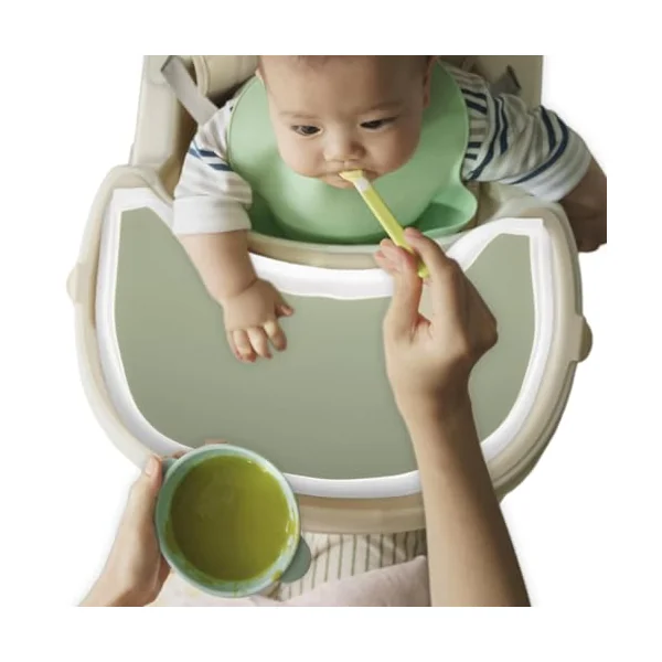 Food Catching Placemat | Safe Silicone Food Mat For Kids Table | Full Cover Durable High Chair Placemat, Clean And Hygienic, Dishwasher Safe For High Chair Table Top