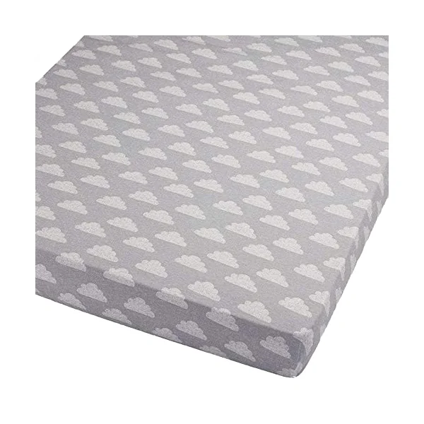 For Your Little One Cot Bed Pack Of 4 Fitted Sheets Compatible With Babylo Mattress 140x70cm - Clouds
