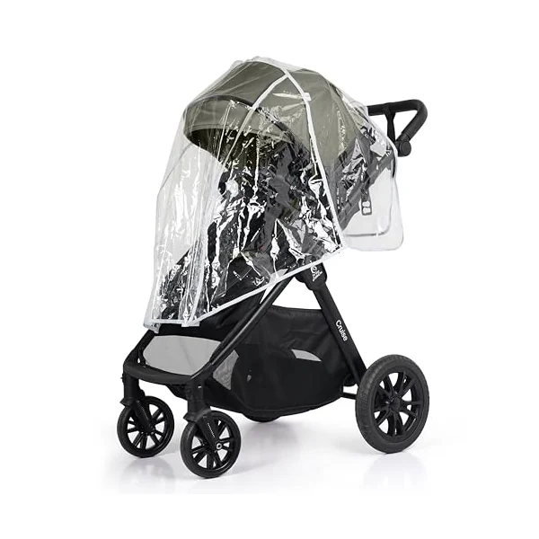 For Your Little One Cruise 3-in-1 Travel System with i-Size Car Seat, Stroller, 13kg Pram, Height Adjustable Handle, Pram, Newborn 0-4 Years Free Raincover and Cupholder (Pebble Sage)