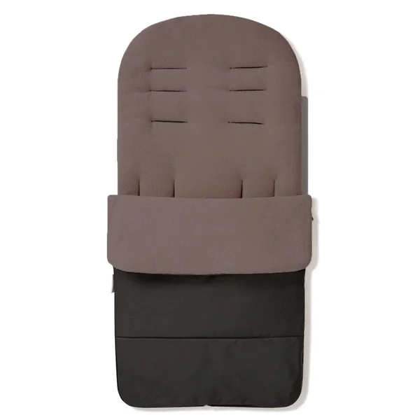 For Your Little One Universal Footmuff Cosy Toes Fleece Lined Deluxe Snuggly Fitting for All Pushchairs Strollers Prams Buggys Baby Jogger 100cm (Brown, Premium)