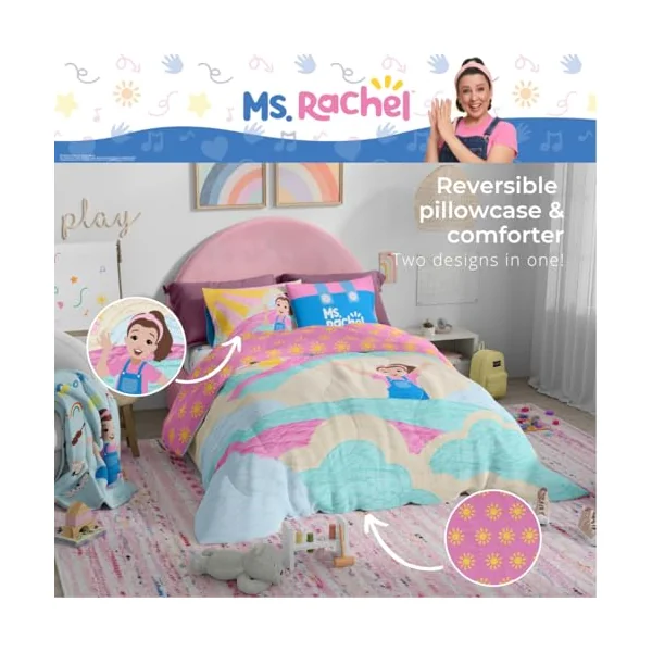 Franco Duvet Cover Set, Microfibre, Ms. Rachel, 5 Piece Full Size