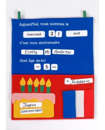 French Calendar Wall Hanging