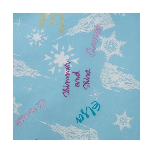 Frozen Baby Duvet Cover 100x135 + Pillowcase 40x60 Cotton Light Blue Elsa | Reversible baby bedding | Natural cotton soft breathable | Anna Olaf Disney | Girls age 0-3 | Cot size | Gift | Gift idea
