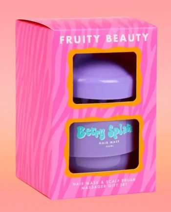 Fruity Beauty Hair Mask & Scalp Brush Gift Set