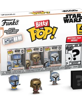 Funko Bitty Pop Star Wars The Mandalorian 4pk - Heavy Mandalorian, The Armorer, Bo-Katan Kryze and A Surprise Mystery Mini Figure