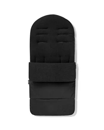 FYLO Premium Footmuff/Cosy Toes Fleece Lined Cosytoes Universal Fitting for Pushchairs Strollers Prams Buggy Baby 100cm - Black Jack
