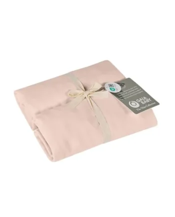 Gaia Baby Maia Muslin Fitted Sheets – Two-Pack | 100% Organic Cotton Cot Bed Fitted Sheets (60 × 120 cm) – Blush