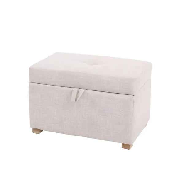 Gaia Serena Footstool - Oatmeal/Oak