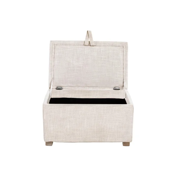 Gaia Serena Footstool - Oatmeal/Oak