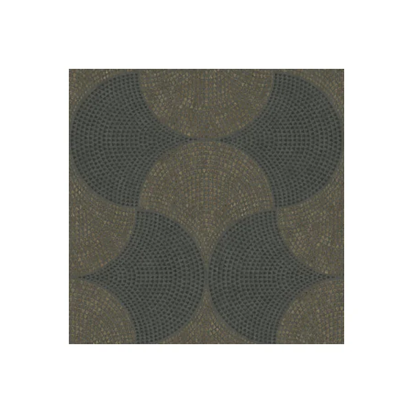 Galerie Havana Black Gold Mosaic Fan Textured Wallpaper