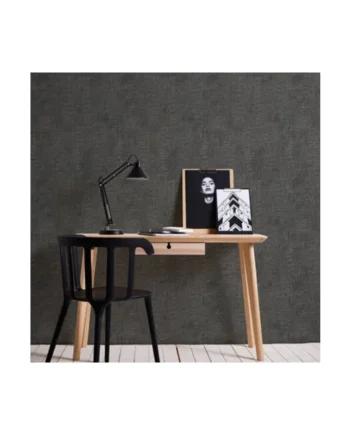 Galerie Havana Black Stripe Weave Textured Wallpaper