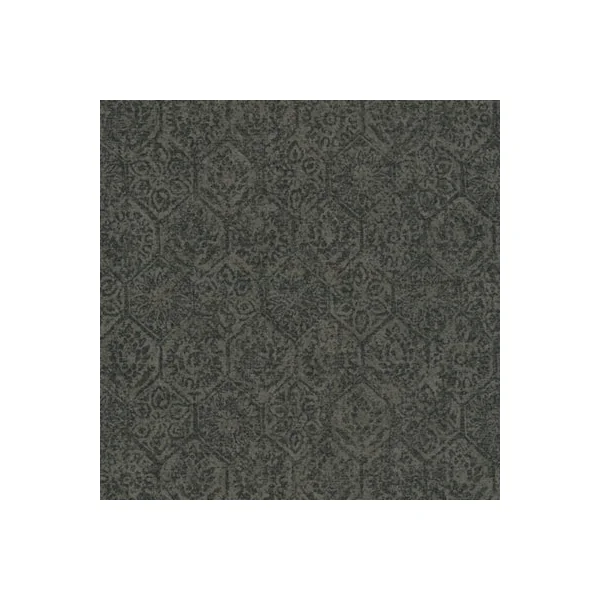 Galerie Havana Brown Black Floral Geometric Textured Wallpaper