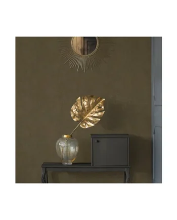 Galerie Havana Brown Gold Mosaic Fan Textured Wallpaper