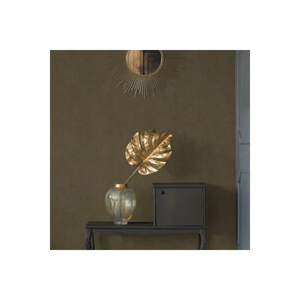 Galerie Havana Brown Gold Mosaic Fan Textured Wallpaper