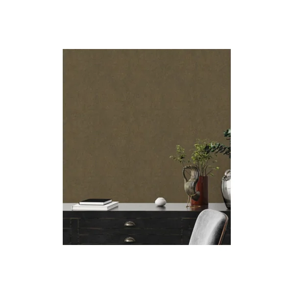 Galerie Havana Brown Gold Mosaic Fan Textured Wallpaper