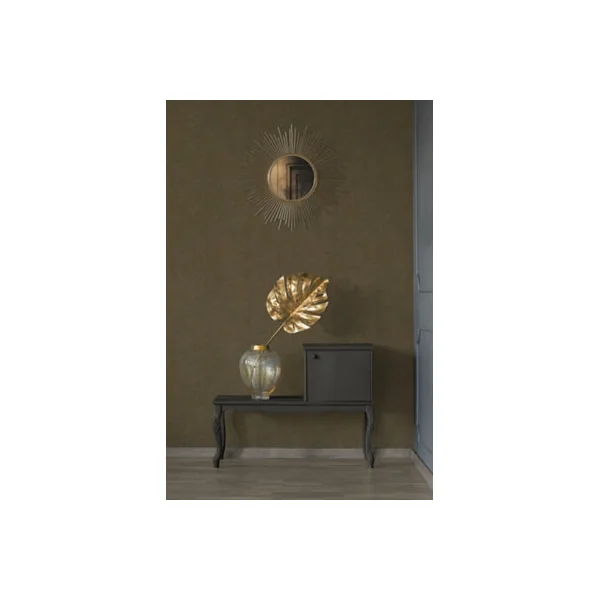Galerie Havana Brown Gold Mosaic Fan Textured Wallpaper