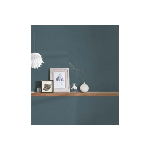 Galerie Havana Dark Blue Plain Texture Textured Wallpaper