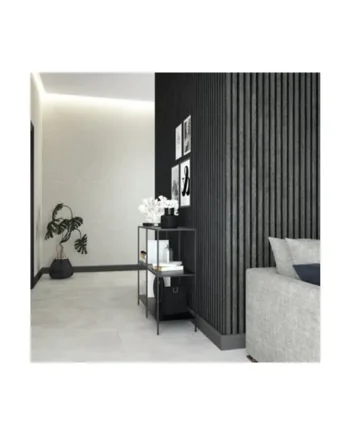 Galerie Industrial Effects Anthracite Stripe Wood Panel Wallpaper Roll