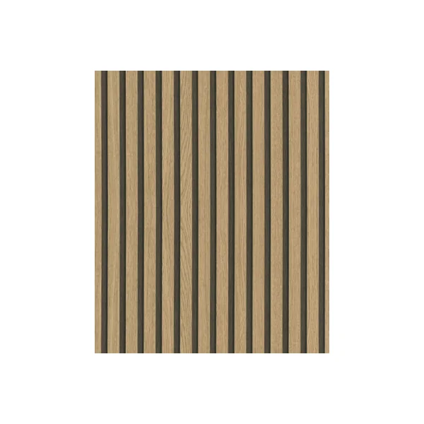 Galerie Industrial Effects Brown Stripe Wood Panel A4 Wallpaper Sample