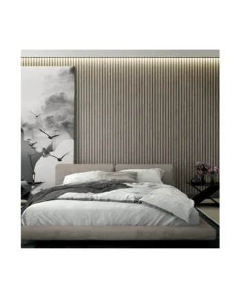 Galerie Industrial Effects Grey Stripe Wood Panel Wallpaper Roll