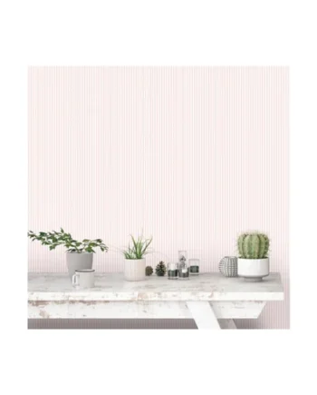 Galerie Miniatures 3 Pink White Narrow Stripe Smooth Wallpaper