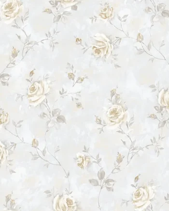 Galerie Rose Garden Beige Roses Trail Smooth A4 Wallpaper Sample