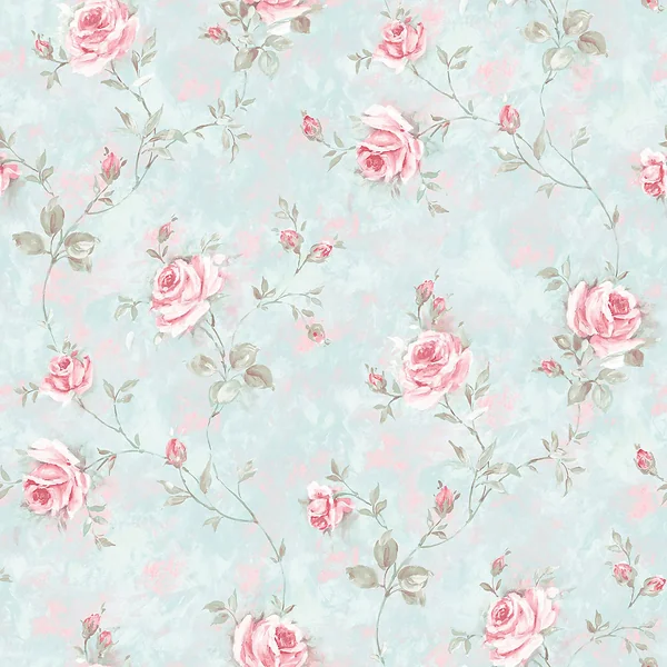 Galerie Rose Garden Blue Roses Trail Smooth A4 Wallpaper Sample
