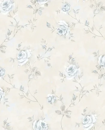 Galerie Rose Garden Blue Roses Trail Smooth A4 Wallpaper Sample