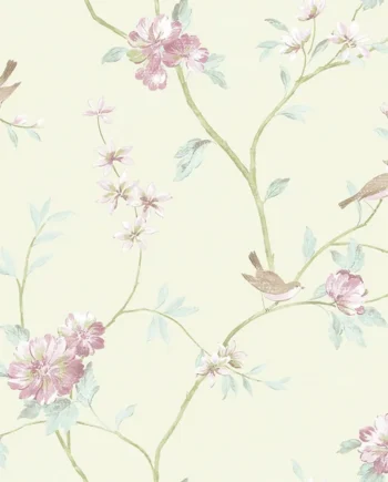 Galerie Rose Garden Green Detailed Tree Design Smooth A4 Wallpaper Sample