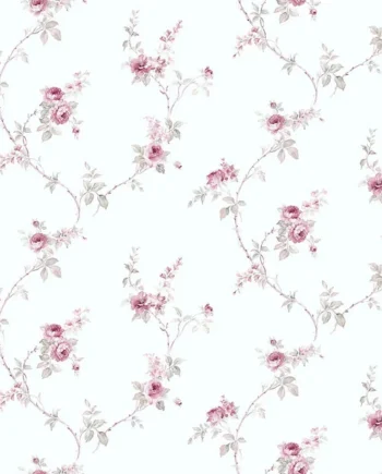 Galerie Rose Garden Pink Roses on Vines Smooth Wallpaper