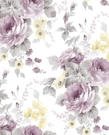 Galerie Rose Garden Purple Lilac Bold Roses Smooth Wallpaper